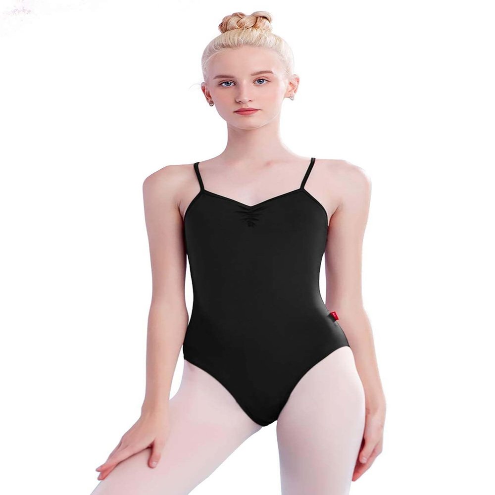 Daydance Backless Ballerina Black Leotards for Women Ballet, Dance, Gymnastics, Aerial Yoga
