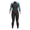 XCEL Womens Axis Back Zip 4/3mm Fullsuit - Black/Tinfoilfoil/Mesa Rose | 4 view 1