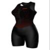 Sparx Sports Women Triathlon Suit Tri Short Racing Cycling Swim Run (XL, Animal-Skin), Black view 1