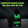 Wrahonbi Gaming Sock, Do Not Disturb I'm Gaming,Gaming Socks for Teen Boys Gamer with Glowing, Novelty Socks for Men Dad Father Women Long view 4