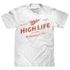 Tee Luv Men's Miller High Life Shirt - Miller The Champagne of Beers Logo Shirt, White, XXL view 1