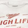 Tee Luv Men's Miller High Life Shirt - Miller The Champagne of Beers Logo Shirt, White, XXL view 2