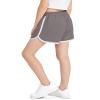 BOOPH 3Pc Girls Athletic Shorts Active Running Dolphin Short 10-12 Year Gray Black Pink view 4