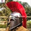 Nautical-Mart Medieval Greek Corinthian Helmet Red Plume Armour Knight Spartan view 2