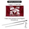 College Flags & Banners Co. Morehouse Maroon Tigers Flag and Pole Bracket Mount Bundle view 2