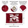 College Flags & Banners Co. Morehouse Maroon Tigers Flag and Pole Bracket Mount Bundle view 3