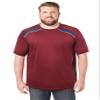 KingSize Men's Big & Tall Power Tee - 2XL, Dark Burgundy Navy view 1