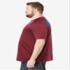 KingSize Men's Big & Tall Power Tee - 2XL, Dark Burgundy Navy view 3