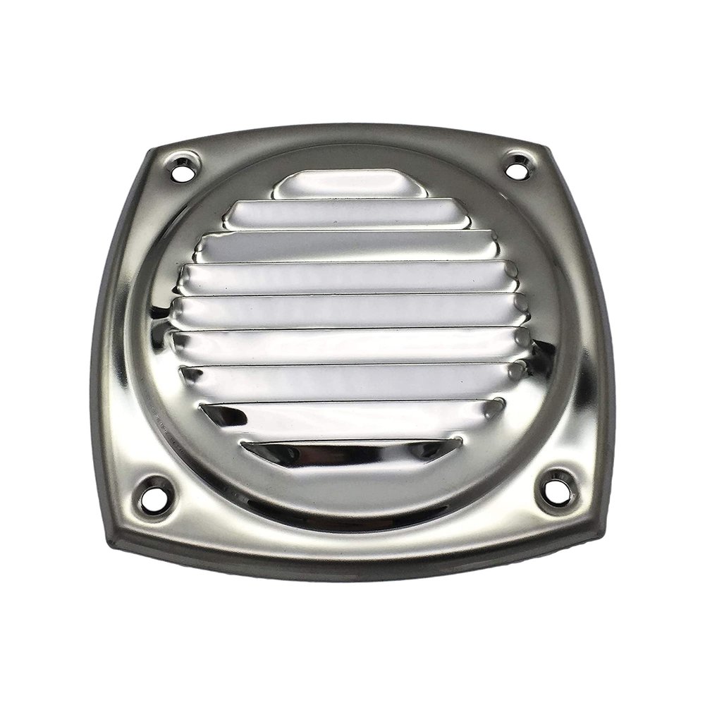 MARINE CITY Thru Louvered Vent 304 Stainless Steel, Rust-Resistant, for Marines, Boats, Ships, Yachts, Kayaks (Pack of 1) (5 Inches)