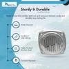 MARINE CITY Thru Louvered Vent 304 Stainless Steel, Rust-Resistant, for Marines, Boats, Ships, Yachts, Kayaks (Pack of 1) (5 Inches) view 3