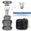 Odoland Bundle  2 Items 12pcs Camping Cookware Mess Kit with Mini Stove and Folding Campfire Grill for Outdoor Backpacking Hiking BBQ view 4