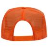 Ashen Fane Kids' Polyester Foam Front 5 Panel High Crown Mesh Back Trucker Hat, Orange view 2