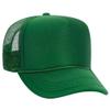 Ashen Fane Kids' Polyester Foam Front 5 Panel High Crown Mesh Back Trucker Hat, Kelly view 1