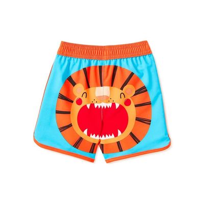 Wonder Nation Clothing Lion Face Neptune Blue Swim Short Trunks - 4T
