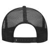 Ashen Fane Kids' Polyester Foam Front 5 Panel High Crown Mesh Back Trucker Hat, Blk Wht Blk view 2