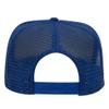 Ashen Fane Kids' Polyester Foam Front 5 Panel High Crown Mesh Back Trucker Hat, Royal view 2