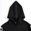 Meikulo Crop Tops Hoodies for Teen Girls Clothes Kids Cute Shirts Long Sleeve Fashion Sweatshirts Sweatpants Jogger Two Piece Outfits Athletic Sweatsuit Clothing Sets Black, 9-10 Years view 4