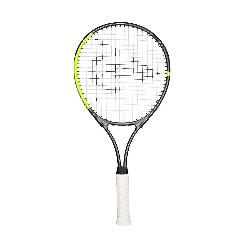 Dunlop Sports SX 27 Pre-Strung Tennis Racket, Grip Size 3/8, Yellow/Grey