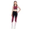 Moily Girls Two Piece Athletic Outfit Sleeveless Tank Top with Leggings for Gymnastics/Dance/Sports Splicing Red 8-10 Years view 3