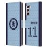 Head Case Designs Officially Licensed Chelsea Football Club Timo Werner 2020/21 Players Away Kit Group 1 Leather Flip Case Compatible with Samsung Galaxy S21+ 5G view 1