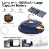 10000mAh 4000LM Flashlight Portable LED Camping Lantern Rechargeable Light 30W with Digital Power Display and Magnet , IPX5 Waterproof Tent Lights Power Failure Emergency Light view 3