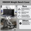 MBOOM Weight Bench Cover, Bottom Drawstring, 600D Oxford Waterproof Heavy Duty Adjustable Exercise Workout Bench Cover for Indoor and Outdoor Fitness Equipment Grey,44"x 50 x 16 x 21) view 4