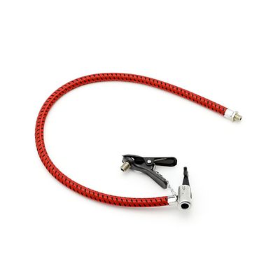 HELYZQ Bicycle Bike Tyre Tire Hand Air Pump Inflator Replacement Hose Tube Rubber Tool,Red,1 piece