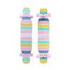 Longboard 7 Layer Maple Wood Deck Longboards Skateboard Girls Boys, Complete Cruiser 43 Inches Drop Through Long Boards Skateboards for Kids Adults, Beginners, Teens (Color : D with LED) view 1