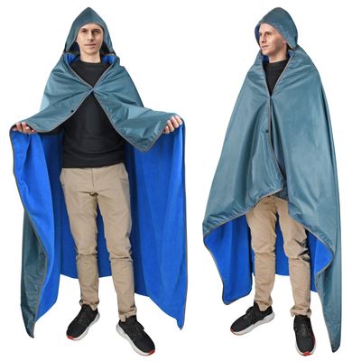 Catalonia Waterproof Stadium Blanket, Windproof Wearable Poncho for Football Sideline & Sports Events for Fans, Portable, Durable Outdoor Blanket for Camping & Tailgating