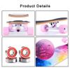 Longboard 7 Layer Maple Wood Deck Longboards Skateboard Girls Boys, Complete Cruiser 43 Inches Drop Through Long Boards Skateboards for Kids Adults, Beginners, Teens (Color : C with LED) view 3