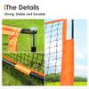 ORIENGEAR Pitch-Thru Protection Pitching Screen for Softball, 7x7FT 49 Sqft Barrier Portable Pitching Hitting Batting Practice Net, Open Area in Net for Ball to Pass Through view 4