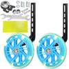 YMUAN Training Wheels Flash Mute Wheel Bicycle Stabiliser Mounted Kit Compatible for Bikes of 12 14 16 18 20 Inch, Including Mounted Kit, for Boys and Girls (Blue) view 1