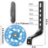 YMUAN Training Wheels Flash Mute Wheel Bicycle Stabiliser Mounted Kit Compatible for Bikes of 12 14 16 18 20 Inch, Including Mounted Kit, for Boys and Girls (Blue) view 2