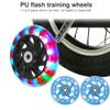 YMUAN Training Wheels Flash Mute Wheel Bicycle Stabiliser Mounted Kit Compatible for Bikes of 12 14 16 18 20 Inch, Including Mounted Kit, for Boys and Girls (Blue) view 4