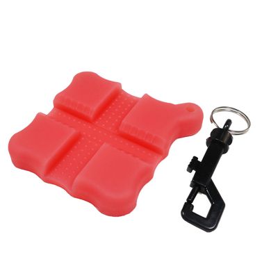 Archery Arrow Puller Gripper Target Remover with Hook Belt Clip for Removing Shafts (Clear Red)