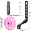 YMUAN Training Wheels Flash Mute Wheel Bicycle Stabiliser Mounted Kit Compatible for Bikes of 12 14 16 18 20 Inch, Including Mounted Kit, for Boys and Girls (Pink) view 2