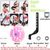 YMUAN Training Wheels Flash Mute Wheel Bicycle Stabiliser Mounted Kit Compatible for Bikes of 12 14 16 18 20 Inch, Including Mounted Kit, for Boys and Girls (Pink) view 3
