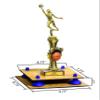 Better Display Cases Simulated Wood Large Trophy Pedestal Stand or Base with Dark Blue Risers - 8.75" X 7.75" (A006/V21) view 2