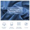 Mannice Sleeping Bag Liner Travel and Camping Sheet Lightweight Compact Sleep Bag Sack Picnic (Blue, 82.5 X 63 Inch) view 2