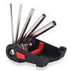 16 in 1 Allen key set, with 7 Allen keys, 3 lockable wrenches, 3 spoke wrenches, 2 tire levers, 2 screwdrivers with chain rivet pullers Cycling view 1