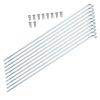 Bike Spokes, Stainless Steel 13G 2.2mm Durable Rust-Resistant Bicycle Spokes, 10 Pack for Road Mountain Bike Wheels, Cyclists Commuters Repair Shops view 4