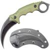 Ccanku C1111 Fixed Blade Knife D2 Steel Blade G10 Handle Claw Knife with Kydex Sheath for Outdoor Survival (Army green) view 1