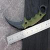 Ccanku C1111 Fixed Blade Knife D2 Steel Blade G10 Handle Claw Knife with Kydex Sheath for Outdoor Survival (Army green) view 3