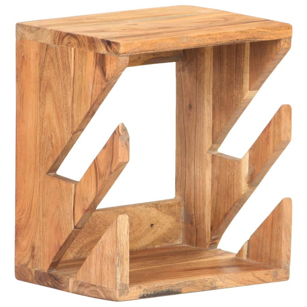 vidaXL Wall Mounted Skateboard Holder - Durable Solid Acacia Wood - Holds Two Skateboards  Easy Wall Mounting - No Assembly Required