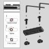 Bontok Single Picatinny Aluminum Accessory Rail Set with T-Nuts & Screws, Wrench- Squared Corner- Aluminum view 4