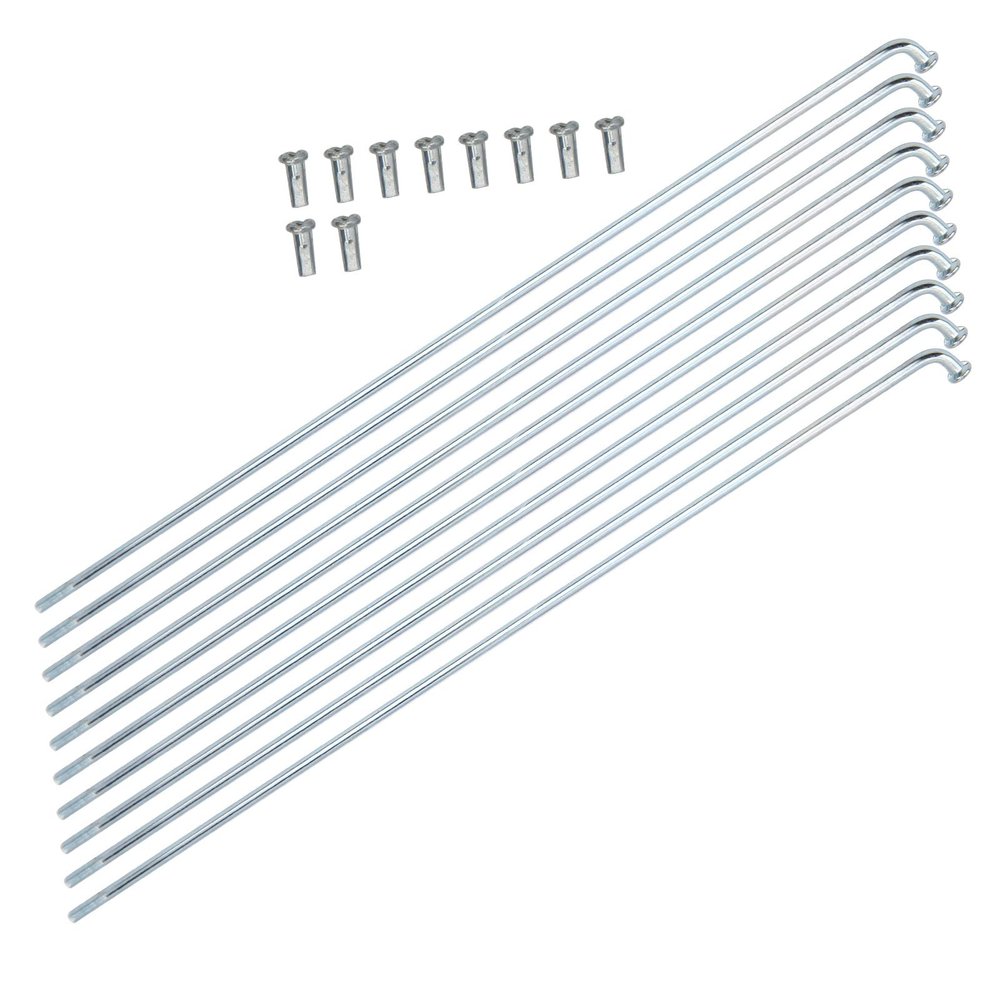 VGEBY Spoke, 10Pcs 13G 2.2mm Spokes Stainless Steel Spokes Tricycle Accessories(80MM) Spokes Spokes 320Mm 14 Spokes