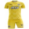 ORKY Custom Men Soccer Jersey with Short, Women Personalized Name Number Sport Shirt, Boys Girls Training Uniform Full Kit(Yellow 4XLarge) view 1