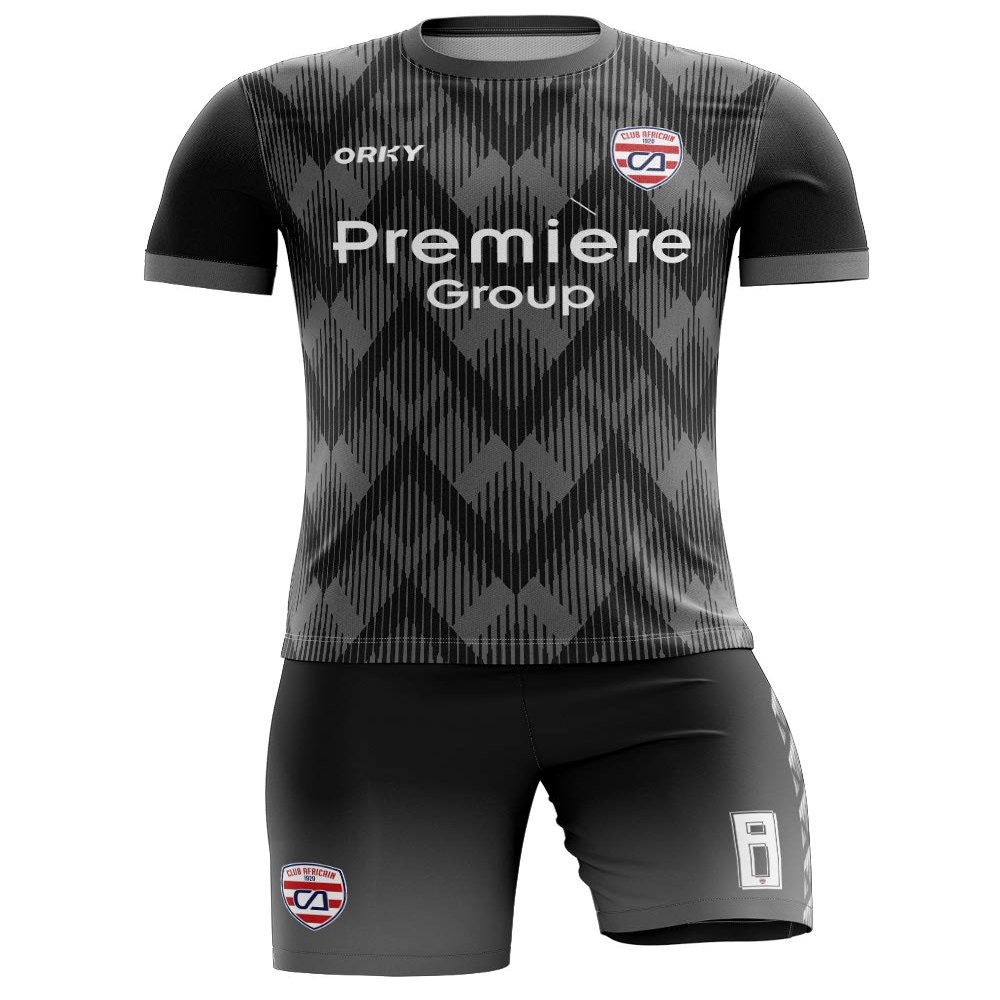 ORKY Custom Men Soccer Jersey with Short, Women Personalized Name Number Sport Shirt, Boys Girls Training Uniform Full Kit(Black 110cm)