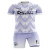 ORKY Custom Men Soccer Jersey with Short, Women Personalized Name Number Sport Shirt, Boys Girls Training Uniform Full Kit(White Purple 4XLarge) view 1