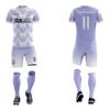 ORKY Custom Men Soccer Jersey with Short, Women Personalized Name Number Sport Shirt, Boys Girls Training Uniform Full Kit(White Purple 4XLarge) view 2